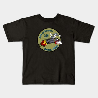 F-14 Tomcat - AIM-54 Phoenix Gotcha... Baby! Green Clean Style Kids T-Shirt